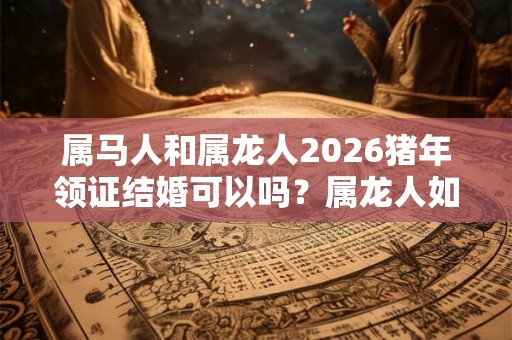 属马人和属龙人2026猪年领证结婚可以吗？属龙人如何旺财？