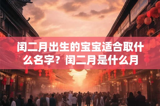 闰二月出生的宝宝适合取什么名字？闰二月是什么月