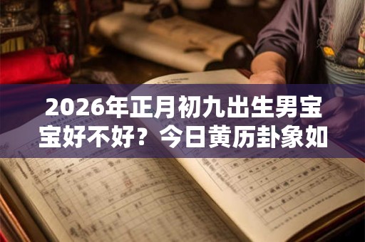2026年正月初九出生男宝宝好不好？今日黄历卦象如何？