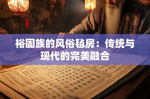 裕固族的风俗毡房：传统与现代的完美融合