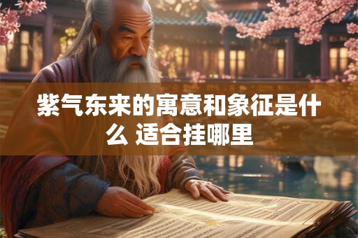 紫气东来的寓意和象征是什么 适合挂哪里