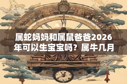 属蛇妈妈和属鼠爸爸2026年可以生宝宝吗？属牛几月生好？