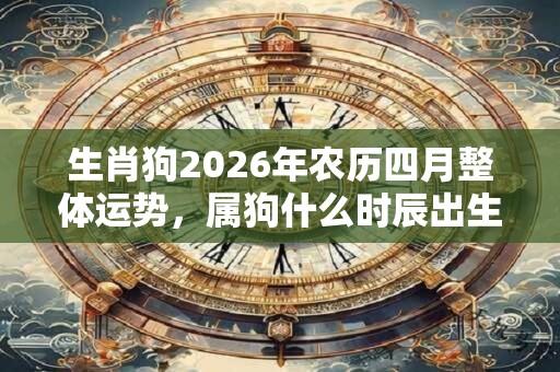 生肖狗2026年农历四月整体运势，属狗什么时辰出生命苦？