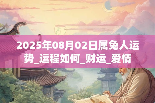 2025年08月02日属兔人运势_运程如何_财运_爱情