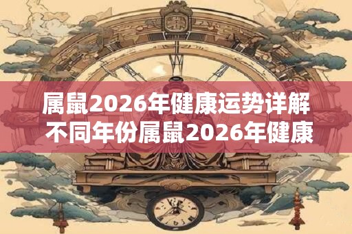 属鼠2026年健康运势详解 不同年份属鼠2026年健康运分析