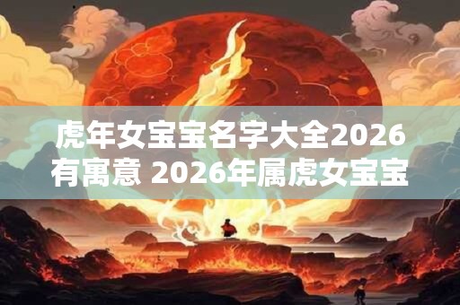 虎年女宝宝名字大全2026有寓意 2026年属虎女宝宝取名小窍门