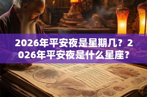 2026年平安夜是星期几？2026年平安夜是什么星座？