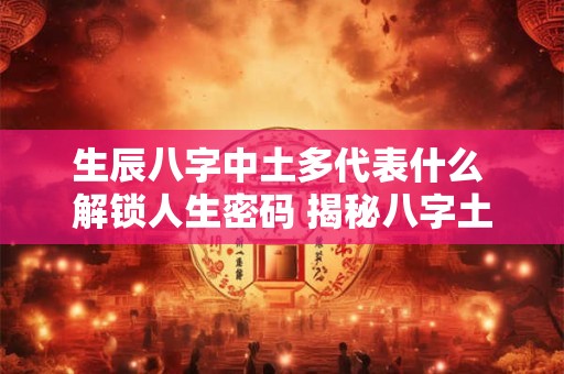 生辰八字中土多代表什么 解锁人生密码 揭秘八字土多之谜