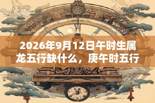 2026年9月12日午时生属龙五行缺什么，庚午时五行缺什么