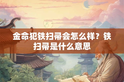 金命犯铁扫帚会怎么样？铁扫帚是什么意思