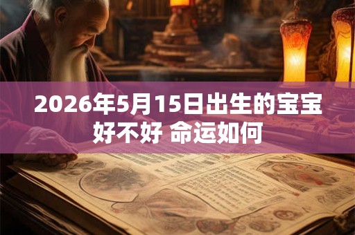 2026年5月15日出生的宝宝好不好 命运如何