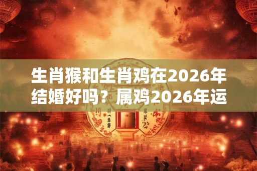 生肖猴和生肖鸡在2026年结婚好吗？属鸡2026年运势好吗？