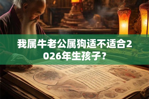 我属牛老公属狗适不适合2026年生孩子？