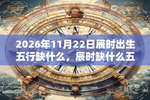 2026年11月22日辰时出生五行缺什么，辰时缺什么五行