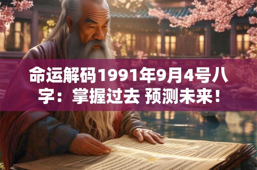 命运解码1991年9月4号八字：掌握过去 预测未来！