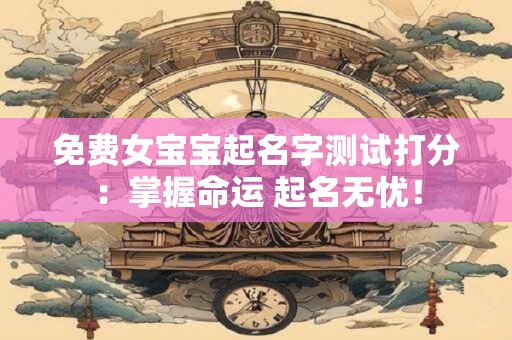 免费女宝宝起名字测试打分：掌握命运 起名无忧！