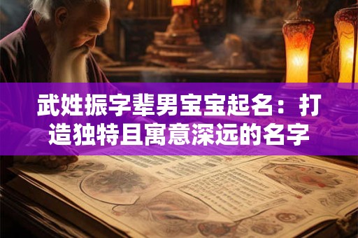 武姓振字辈男宝宝起名：打造独特且寓意深远的名字