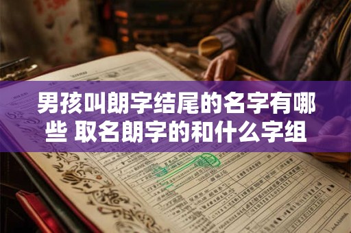 男孩叫朗字结尾的名字有哪些 取名朗字的和什么字组合好