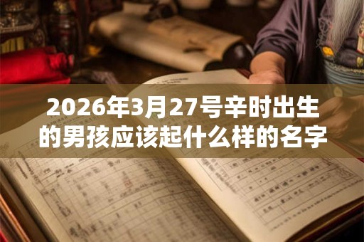 2026年3月27号辛时出生的男孩应该起什么样的名字