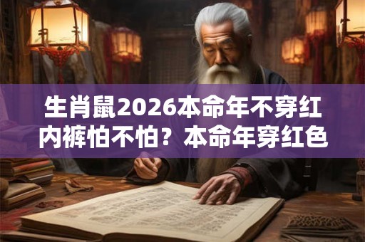 生肖鼠2026本命年不穿红内裤怕不怕？本命年穿红色由谁来买？