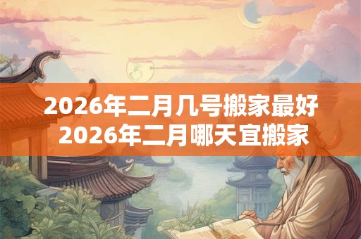 2026年二月几号搬家最好 2026年二月哪天宜搬家