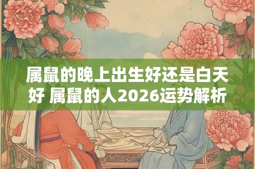 属鼠的晚上出生好还是白天好 属鼠的人2026运势解析