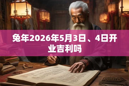 兔年2026年5月3日、4日开业吉利吗