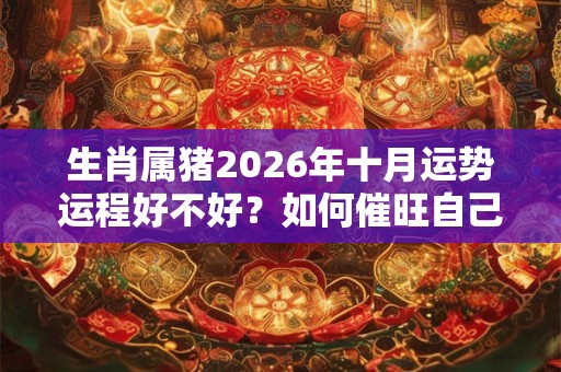 生肖属猪2026年十月运势运程好不好？如何催旺自己运气？