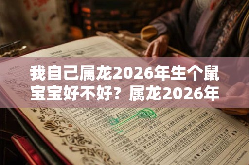 我自己属龙2026年生个鼠宝宝好不好？属龙2026年运势如何？