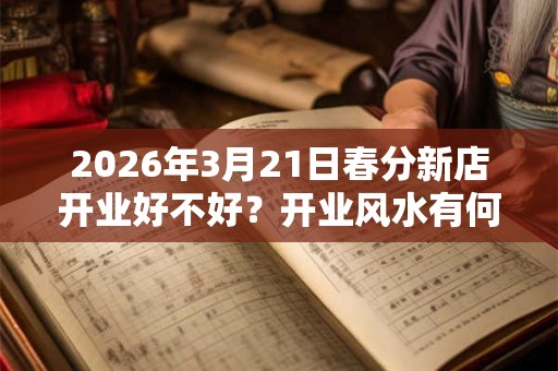 2026年3月21日春分新店开业好不好？开业风水有何讲究？