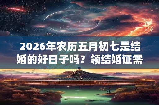 2026年农历五月初七是结婚的好日子吗？领结婚证需要准备什么？