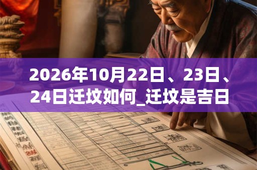 2026年10月22日、23日、24日迁坟如何_迁坟是吉日吗