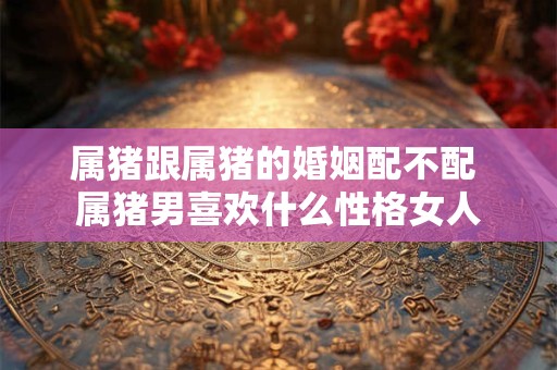 属猪跟属猪的婚姻配不配 属猪男喜欢什么性格女人