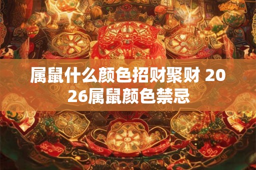 属鼠什么颜色招财聚财 2026属鼠颜色禁忌
