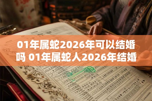 01年属蛇2026年可以结婚吗 01年属蛇人2026年结婚禁忌