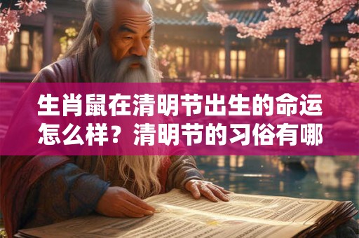 生肖鼠在清明节出生的命运怎么样？清明节的习俗有哪些？