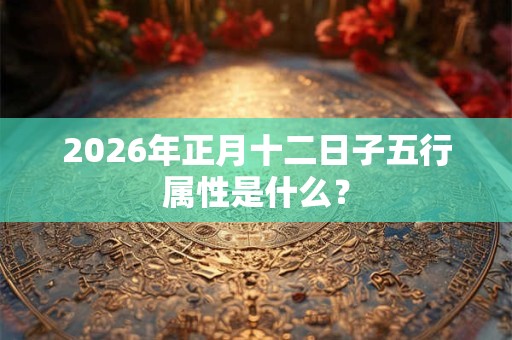 2026年正月十二日子五行属性是什么？