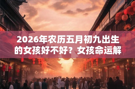 2026年农历五月初九出生的女孩好不好？女孩命运解析大全