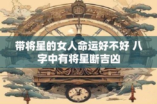 带将星的女人命运好不好 八字中有将星断吉凶