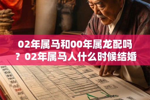 02年属马和00年属龙配吗？02年属马人什么时候结婚好？