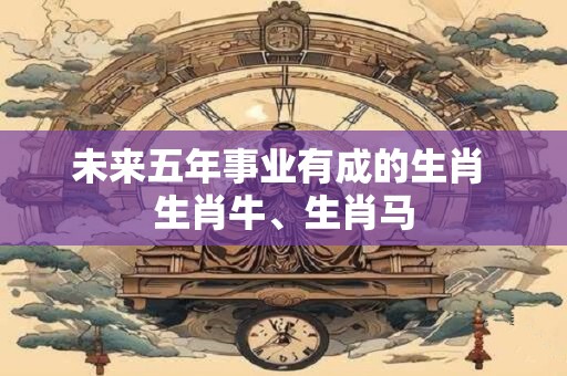 未来五年事业有成的生肖 生肖牛、生肖马