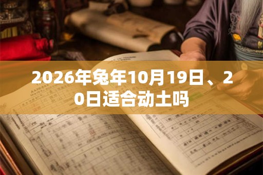 2026年兔年10月19日、20日适合动土吗