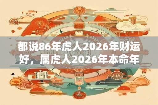 都说86年虎人2026年财运好，属虎人2026年本命年财运