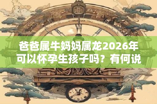 爸爸属牛妈妈属龙2026年可以怀孕生孩子吗？有何说法？