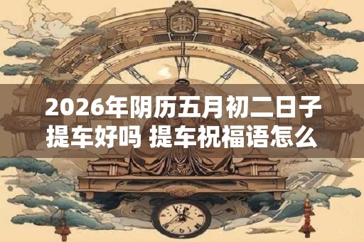 2026年阴历五月初二日子提车好吗 提车祝福语怎么说