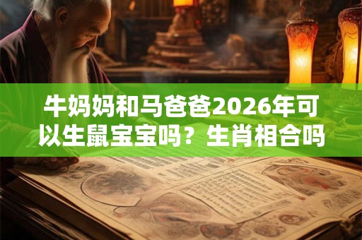 牛妈妈和马爸爸2026年可以生鼠宝宝吗？生肖相合吗？