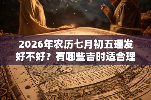 2026年农历七月初五理发好不好？有哪些吉时适合理发？