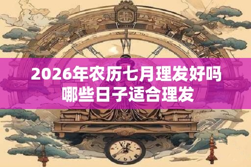 2026年农历七月理发好吗 哪些日子适合理发