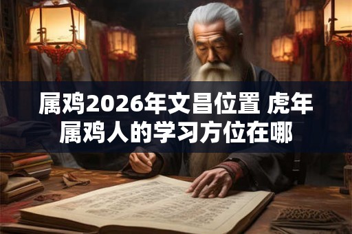 属鸡2026年文昌位置 虎年属鸡人的学习方位在哪