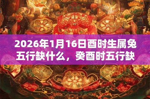 2026年1月16日酉时生属兔五行缺什么，癸酉时五行缺什么